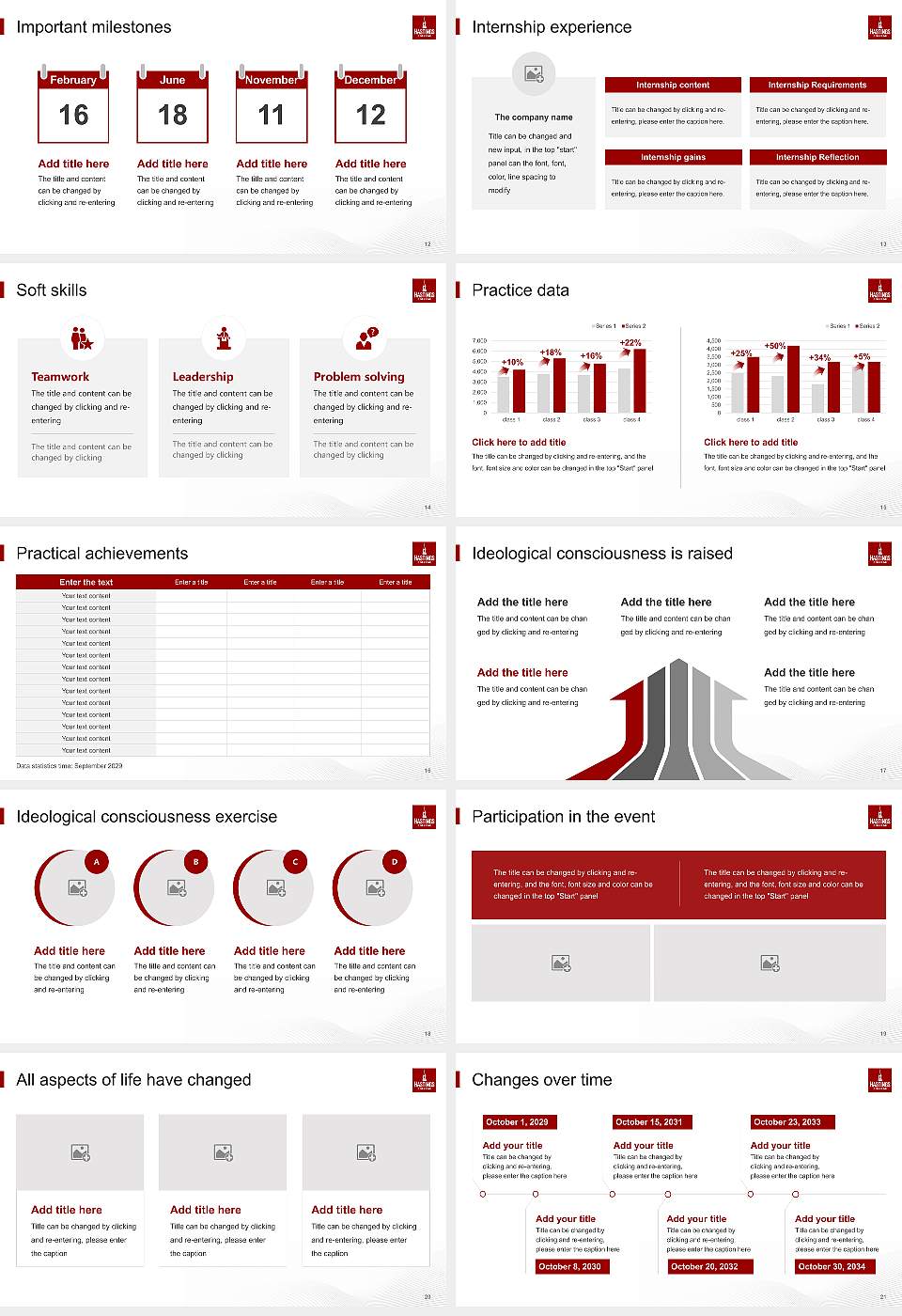 Hastings College National Scholarship Defense PPT Template16:9 ratio PPT effect preview image3