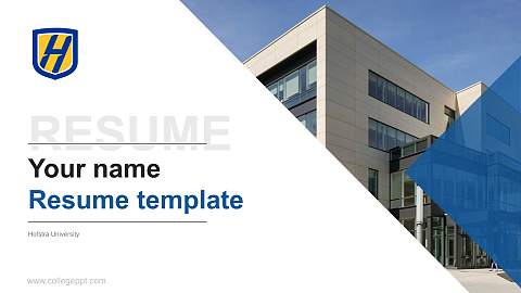 Hofstra University Resume PPT Template