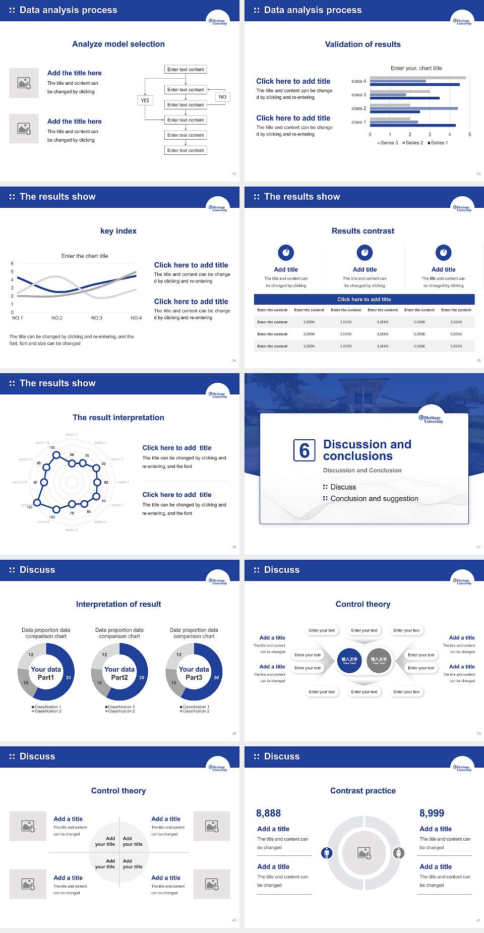 Heritage University Graduation Thesis Defense PPT Template4:3 ratio PPT effect preview image5