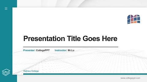 Hebrew College Thesis Proposal/Graduation Defense PPT Template