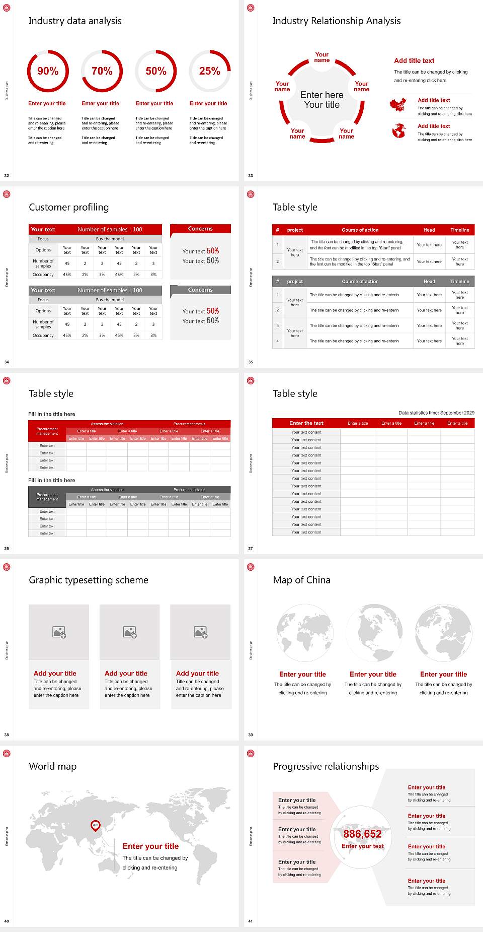 Illinois State University Competition/Entrepreneurship Contest PPT Template4:3 ratio PPT effect preview image5