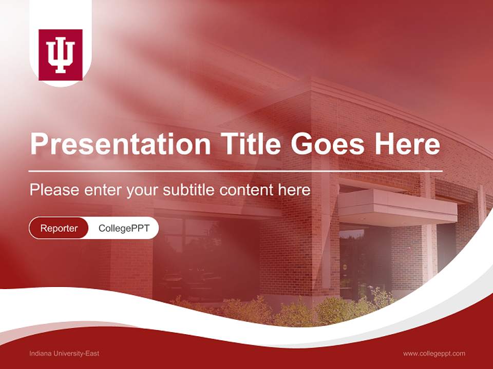 Indiana University-East Lecture Sharing and Networking Event PPT Template4:3 ratio PPT effect preview image4