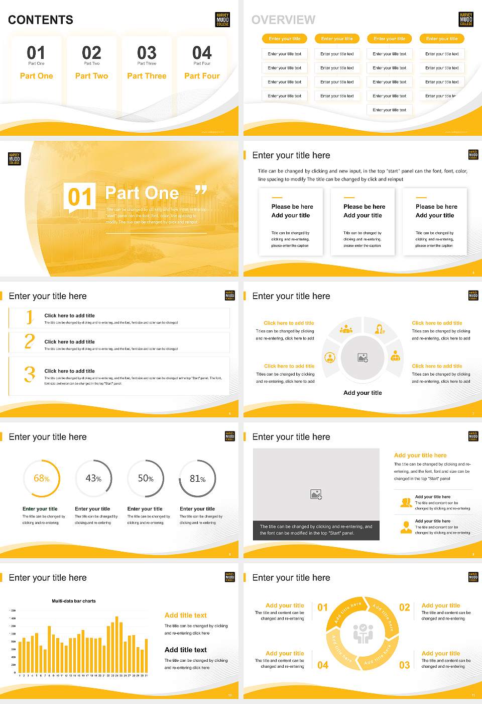 Harvey Mudd College Lecture Sharing and Networking Event PPT Template16:9 ratio PPT effect preview image2