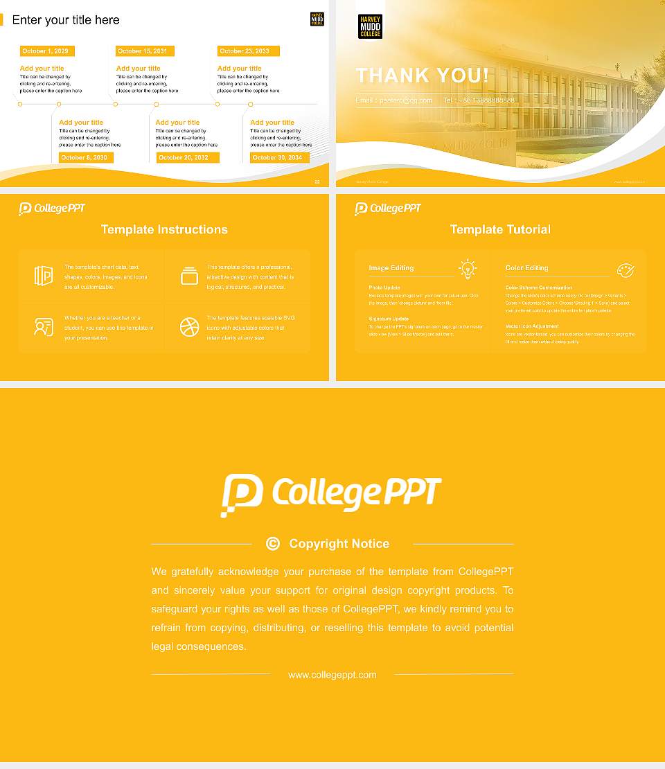 Harvey Mudd College Lecture Sharing and Networking Event PPT Template16:9 ratio PPT effect preview image4