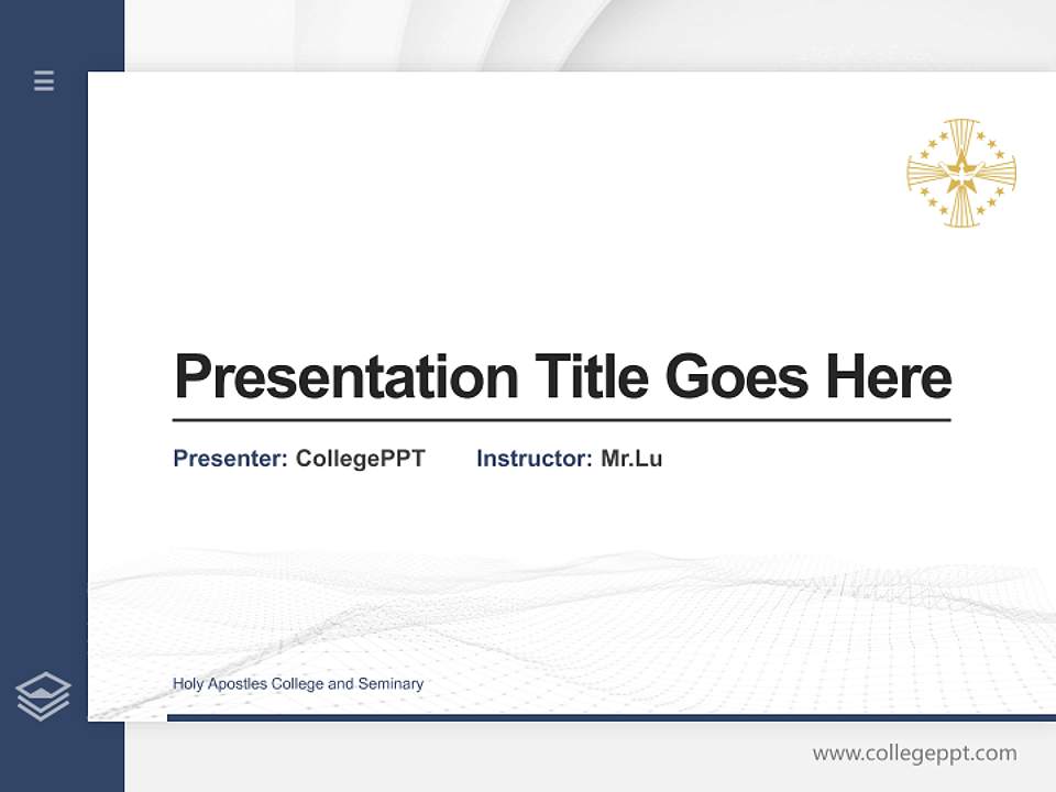 Holy Apostles College and Seminary Thesis Proposal/Graduation Defense PPT Template4:3 ratio PPT effect preview image5