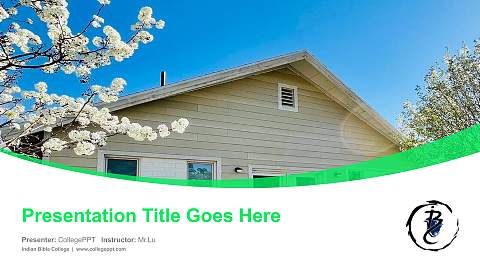 Indian Bible College Course/Courseware Creation PPT Template