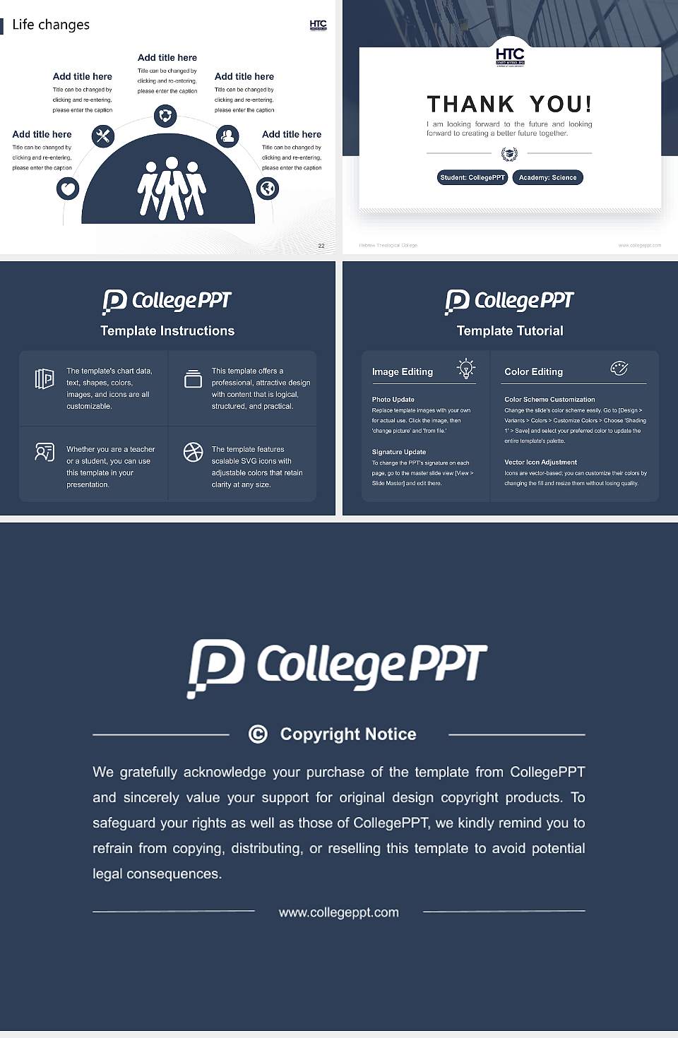 Hebrew Theological College National Scholarship Defense PPT Template4:3 ratio PPT effect preview image4