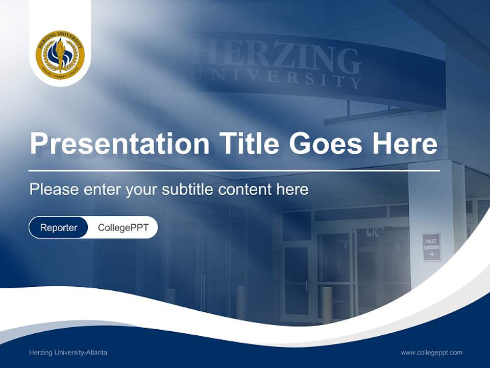 Herzing University-Atlanta Lecture Sharing and Networking Event PPT Template4:3 ratio PPT effect preview image4