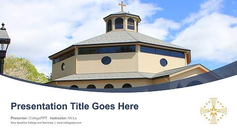 Holy Apostles College and Seminary Course/Courseware Creation PPT Template