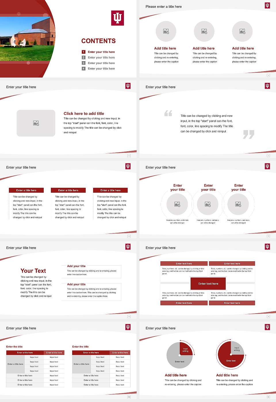 Indiana University-Southeast Course/Courseware Creation PPT Template16:9 ratio PPT effect preview image2