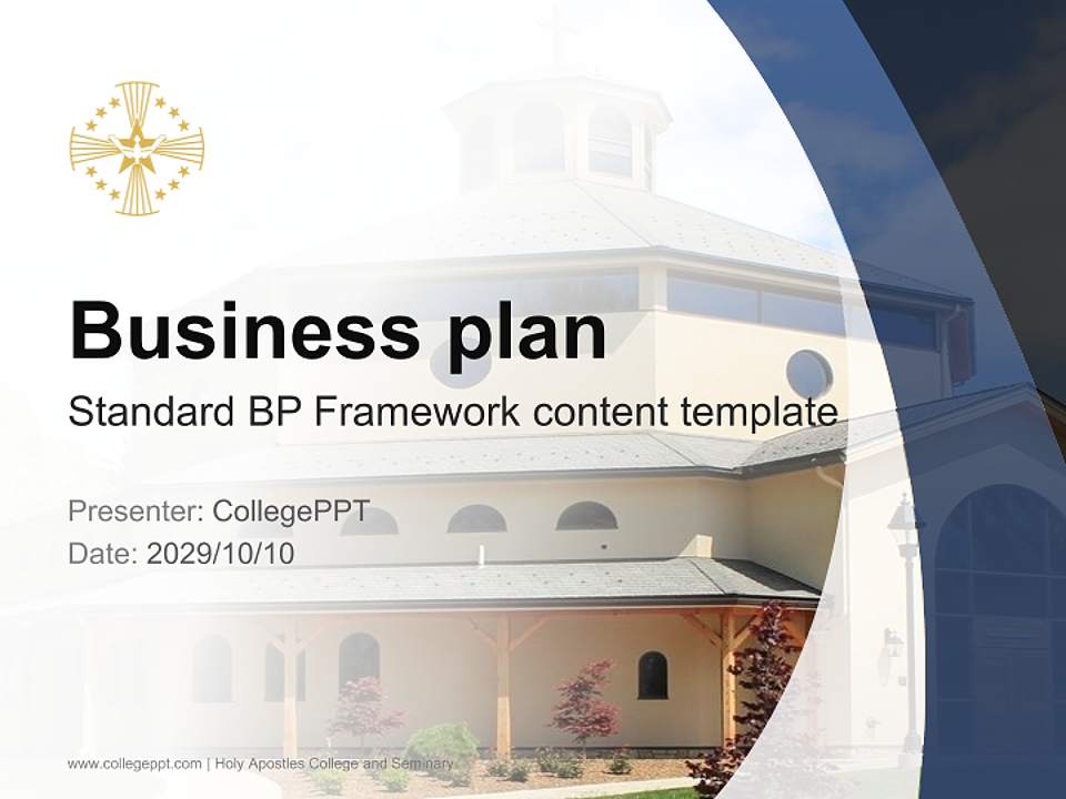 Holy Apostles College and Seminary Competition/Entrepreneurship Contest PPT Template4:3 ratio PPT effect preview image9