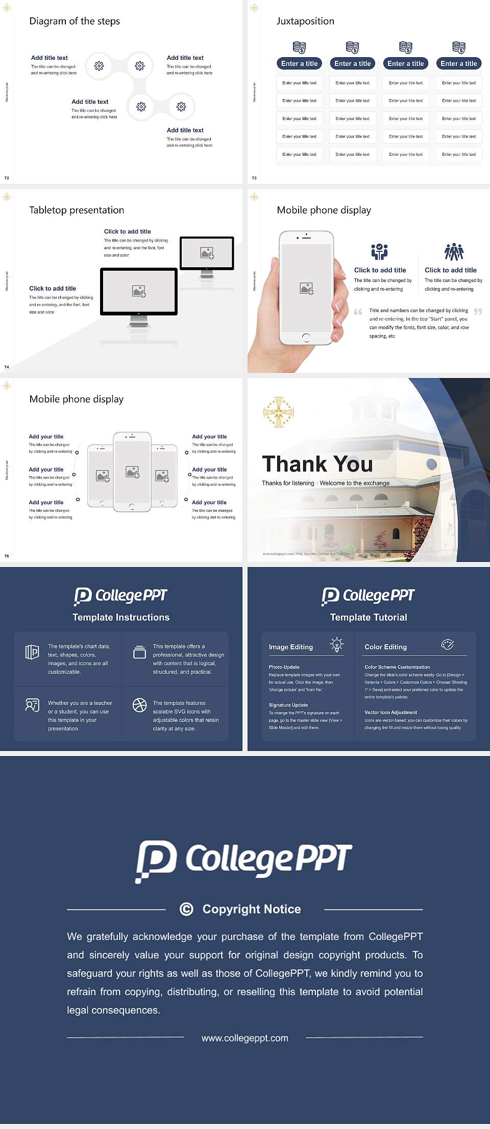 Holy Apostles College and Seminary Competition/Entrepreneurship Contest PPT Template4:3 ratio PPT effect preview image9