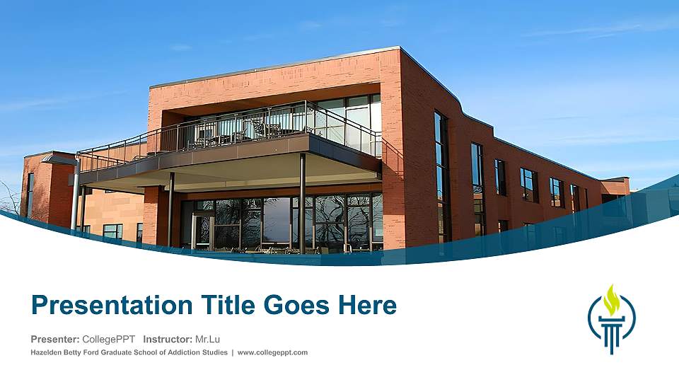 Hazelden Betty Ford Graduate School of Addiction Studies Course/Courseware Creation PPT Template16:9 ratio PPT effect preview image