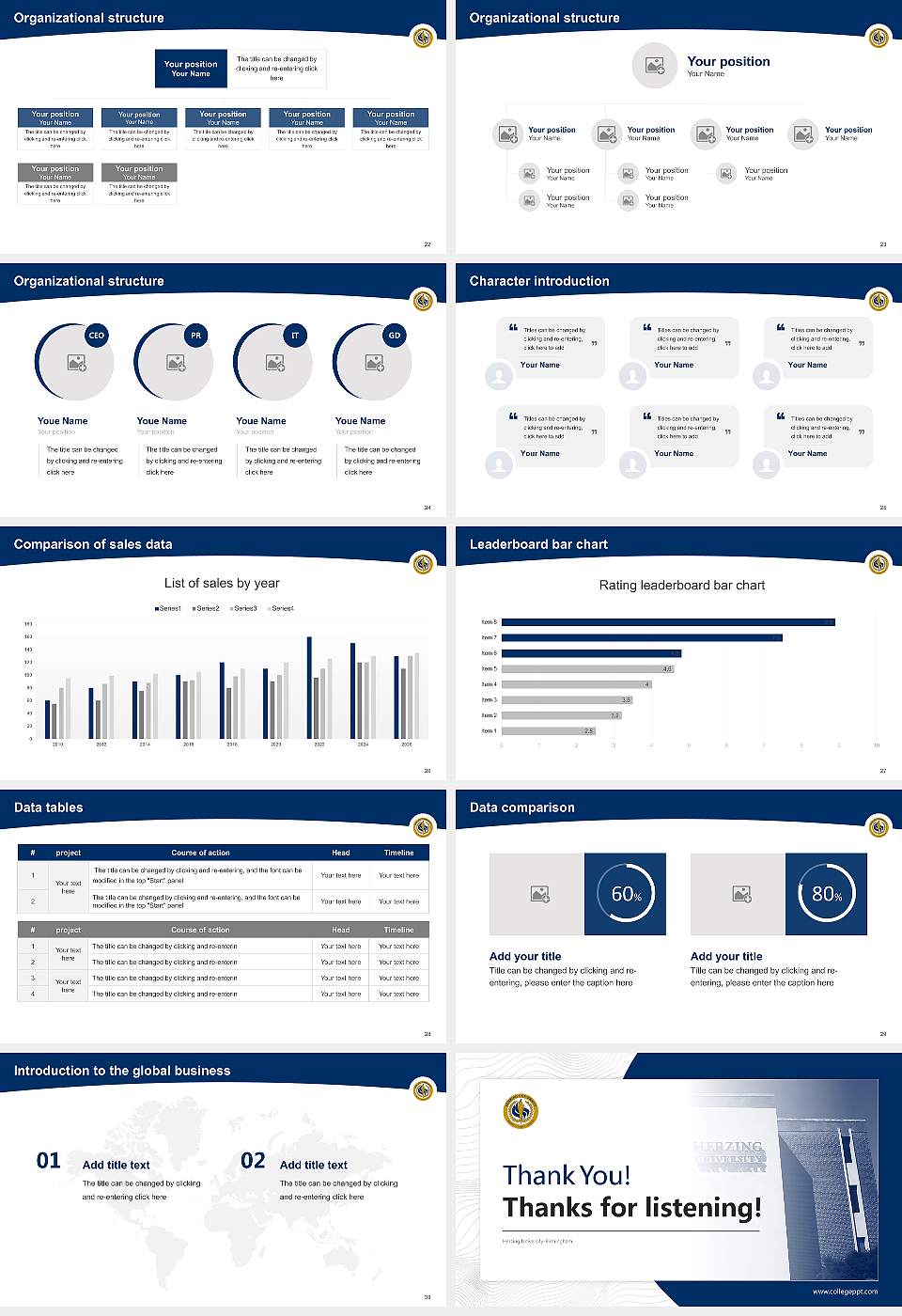Herzing University-Birmingham Academic Presentation/Research Findings Report PPT Template16:9 ratio PPT effect preview image4