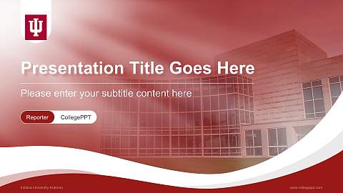 Indiana University-Kokomo Lecture Sharing and Networking Event PPT Template
