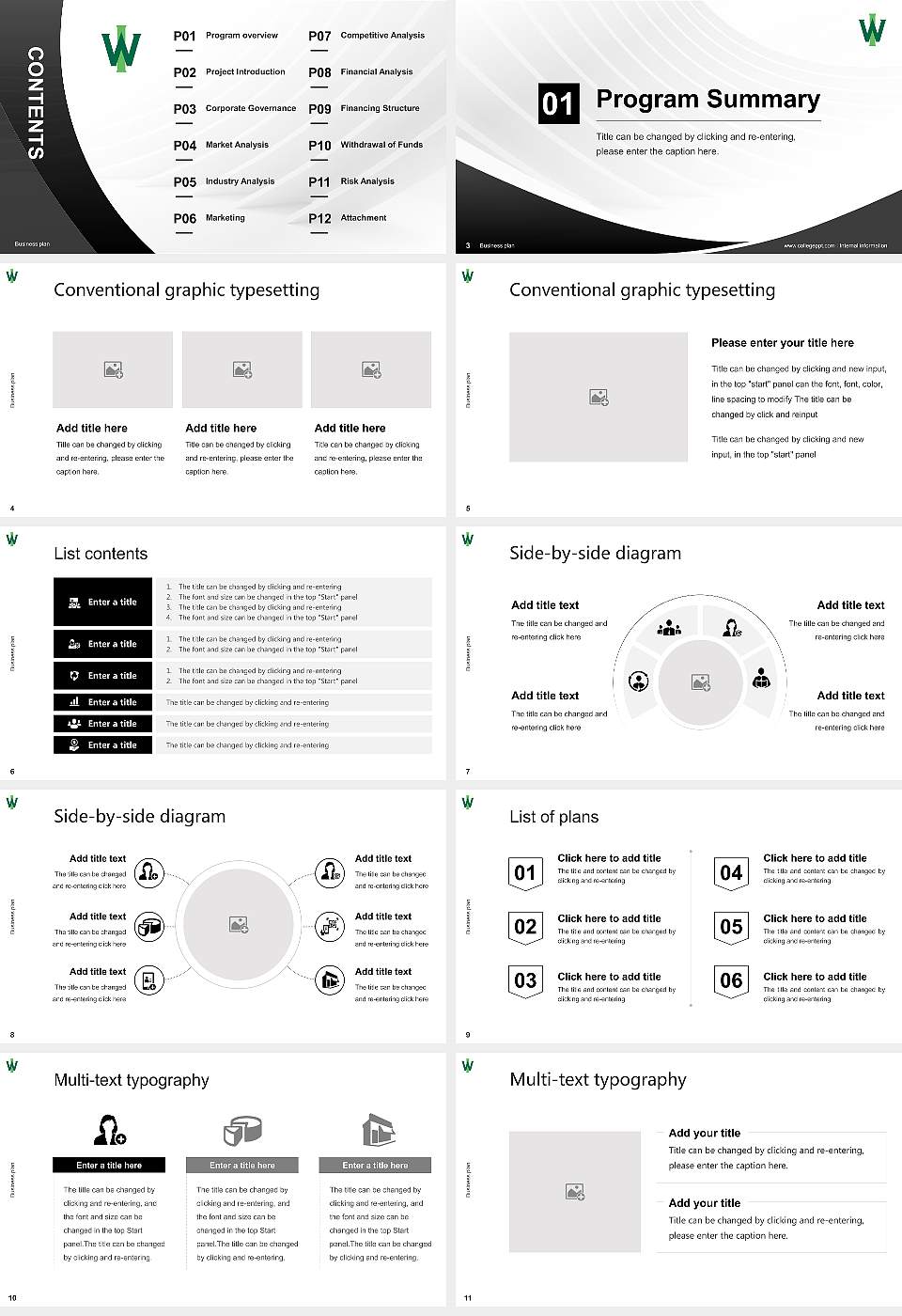 Illinois Wesleyan University Competition/Entrepreneurship Contest PPT Template16:9 ratio PPT effect preview image2