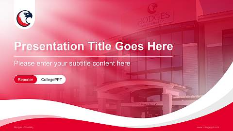 Hodges University Lecture Sharing and Networking Event PPT Template