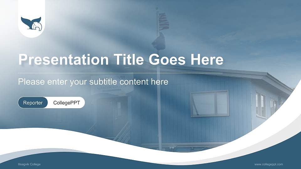 Ilisagvik College Lecture Sharing and Networking Event PPT Template16:9 ratio PPT effect preview image