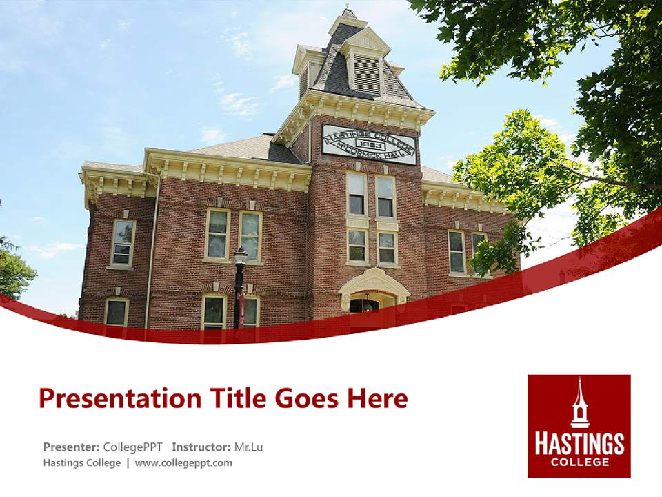 Hastings College Course/Courseware Creation PPT Template4:3 ratio PPT effect preview image5
