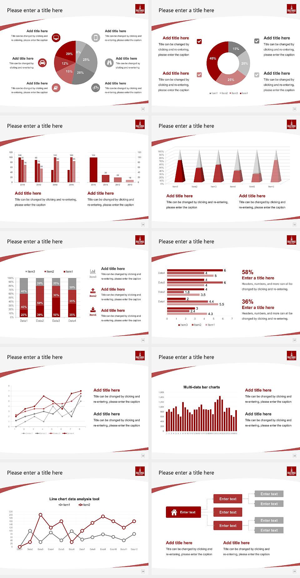 Hastings College Course/Courseware Creation PPT Template4:3 ratio PPT effect preview image3