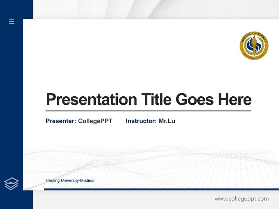 Herzing University-Madison Thesis Proposal/Graduation Defense PPT Template4:3 ratio PPT effect preview image5