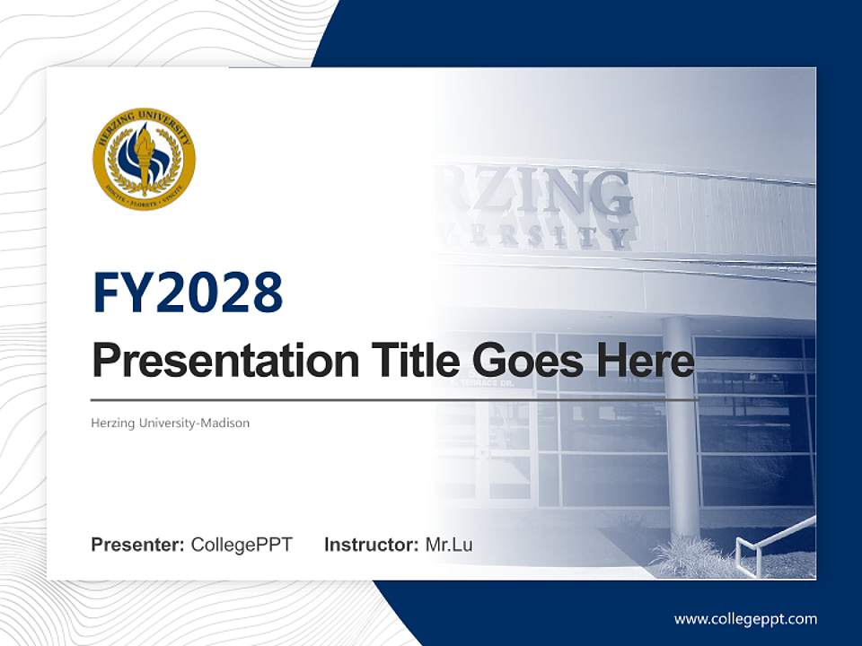 Herzing University-Madison Academic Presentation/Research Findings Report PPT Template4:3 ratio PPT effect preview image5