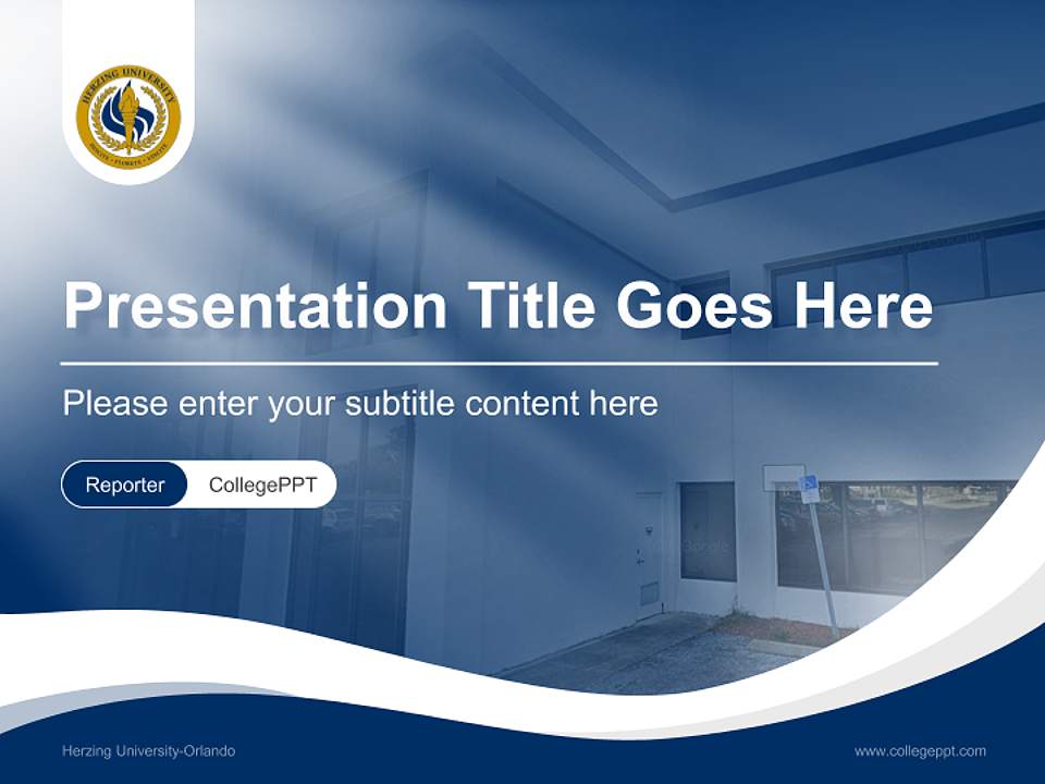 Herzing University-Orlando Lecture Sharing and Networking Event PPT Template4:3 ratio PPT effect preview image4