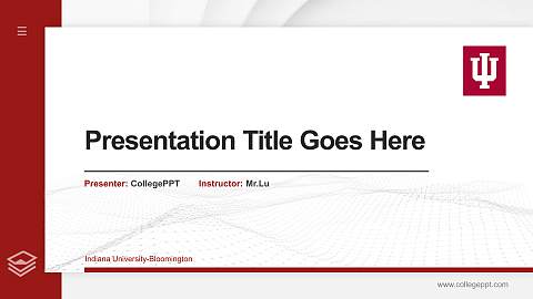 Indiana University-Bloomington Thesis Proposal/Graduation Defense PPT Template