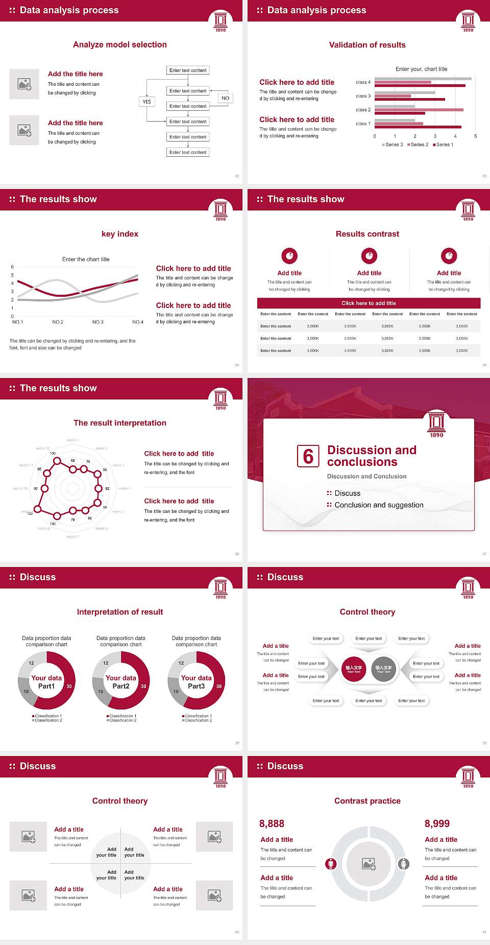 Henderson State University Graduation Thesis Defense PPT Template4:3 ratio PPT effect preview image5
