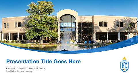 Hilbert College Course/Courseware Creation PPT Template