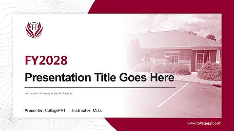 Huntington University of Health Sciences Academic Presentation/Research Findings Report PPT Template