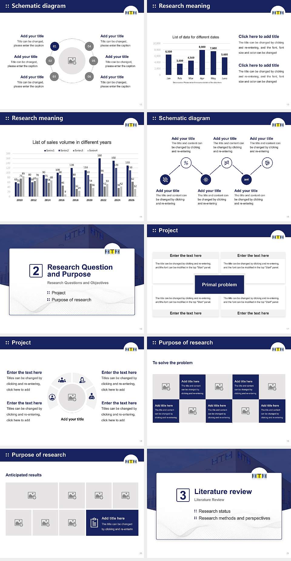 High Tech High Graduate School of Education Graduation Thesis Defense PPT Template4:3 ratio PPT effect preview image3