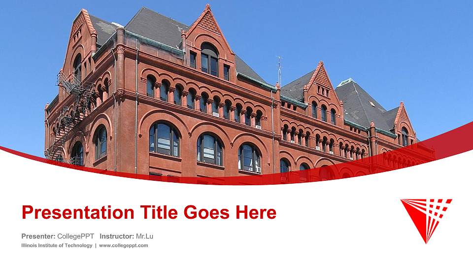 Illinois Institute of Technology Course/Courseware Creation PPT Template16:9 ratio PPT effect preview image