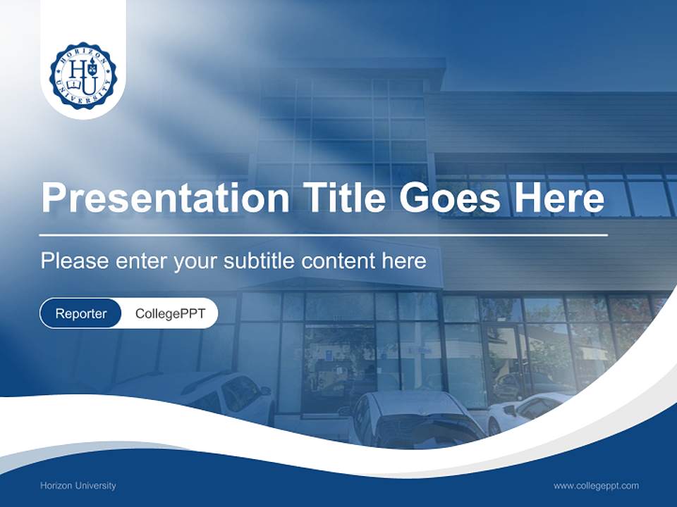 Horizon University Lecture Sharing and Networking Event PPT Template4:3 ratio PPT effect preview image4