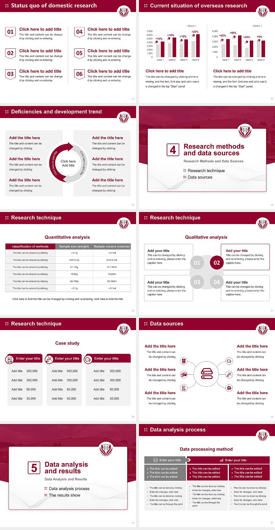 Huntington University of Health Sciences Graduation Thesis Defense PPT Template4:3 ratio PPT effect preview image4