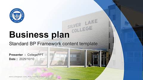 Holy Family College Competition/Entrepreneurship Contest PPT Template
