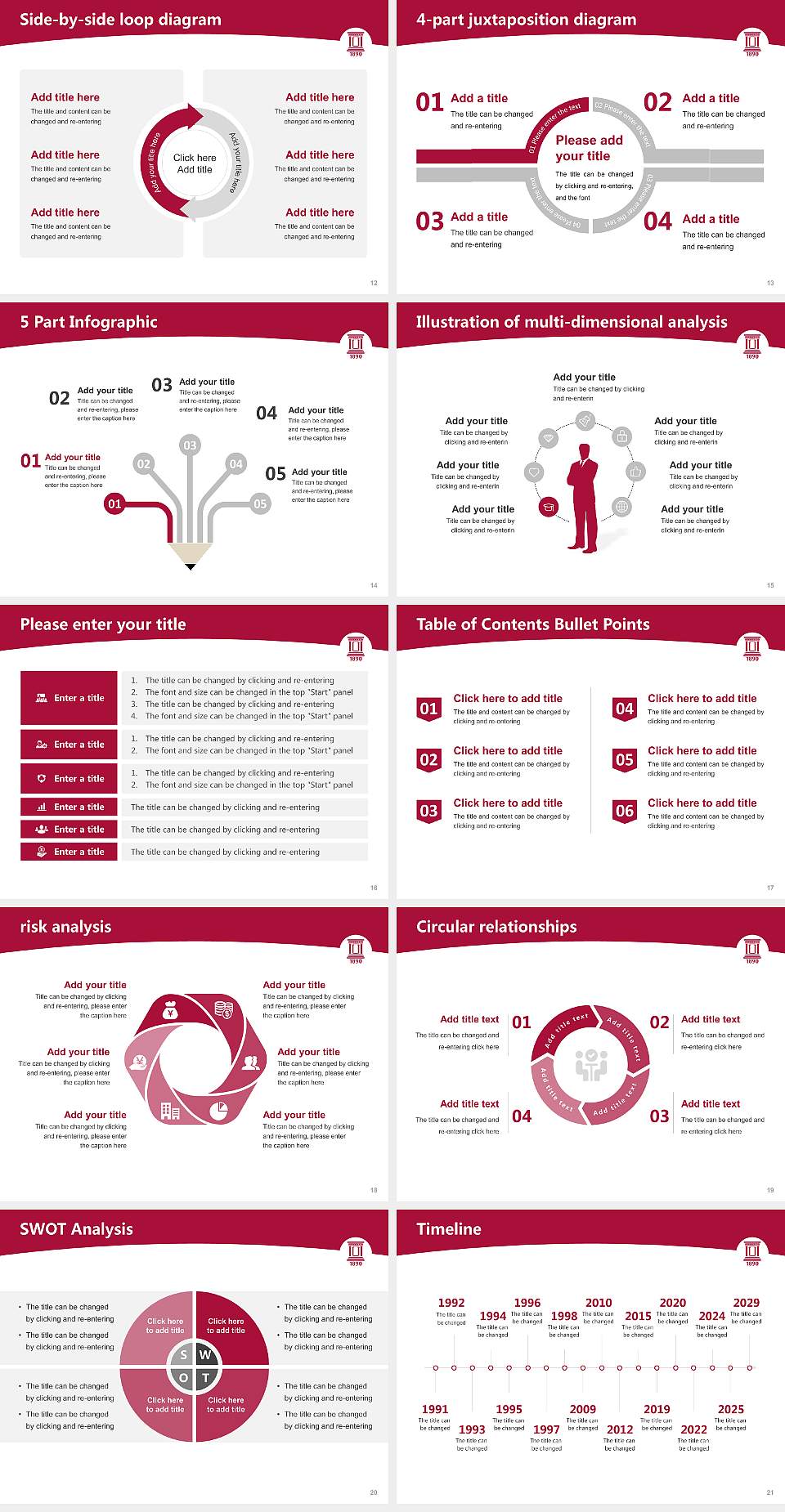 Henderson State University Academic Presentation/Research Findings Report PPT Template4:3 ratio PPT effect preview image3