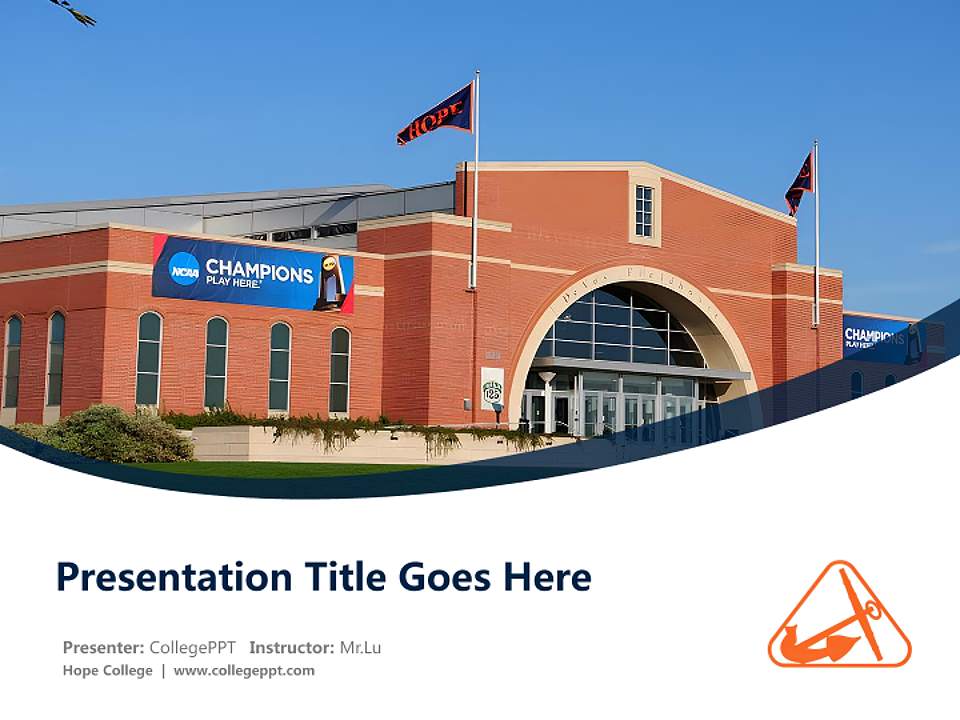 Hope College Course/Courseware Creation PPT Template4:3 ratio PPT effect preview image5