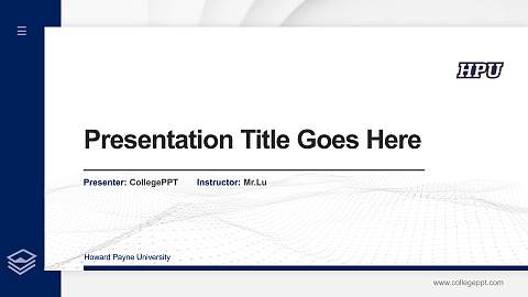 Howard Payne University Thesis Proposal/Graduation Defense PPT Template