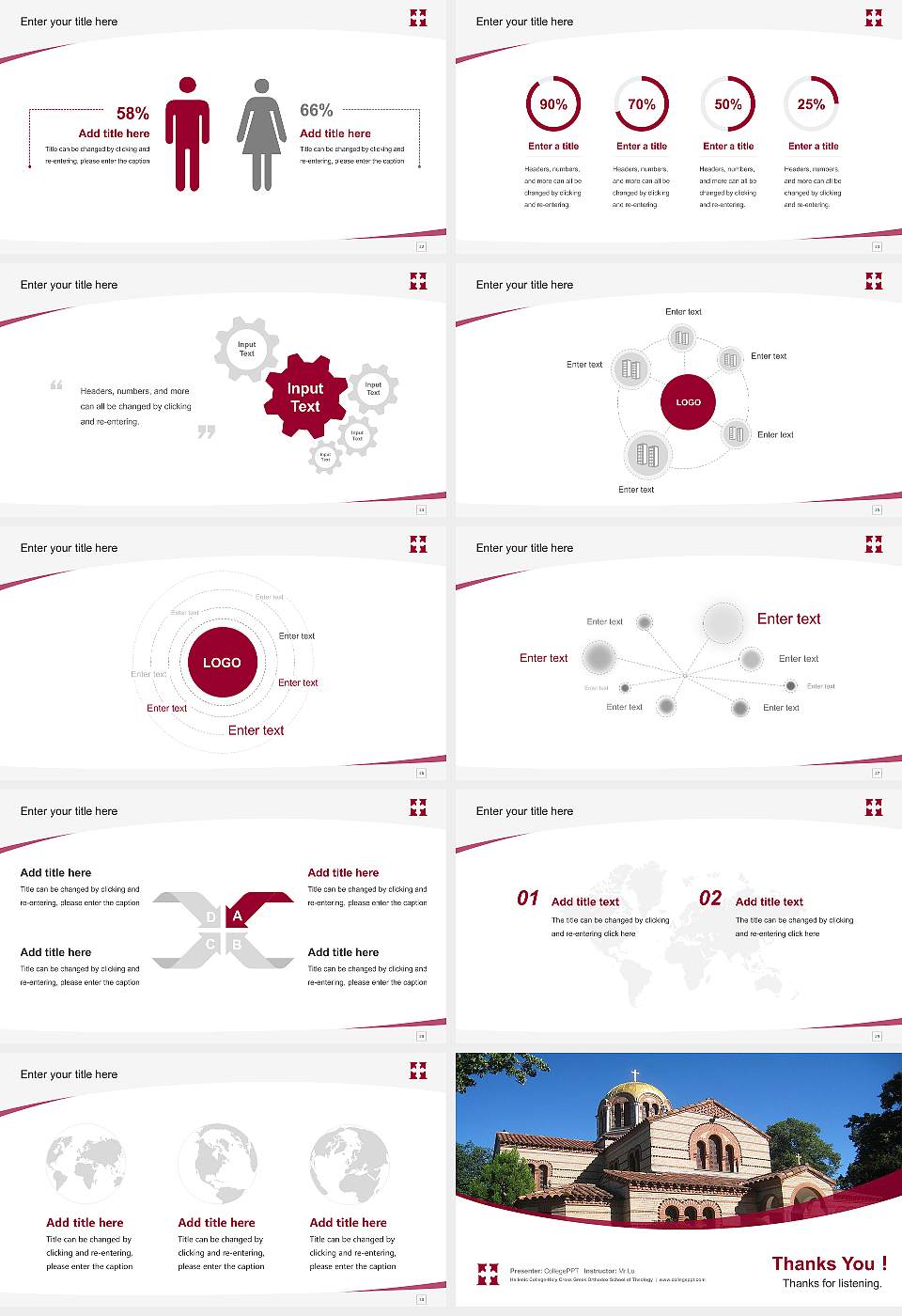 Hellenic College-Holy Cross Greek Orthodox School of Theology Course/Courseware Creation PPT Template16:9 ratio PPT effect preview image4