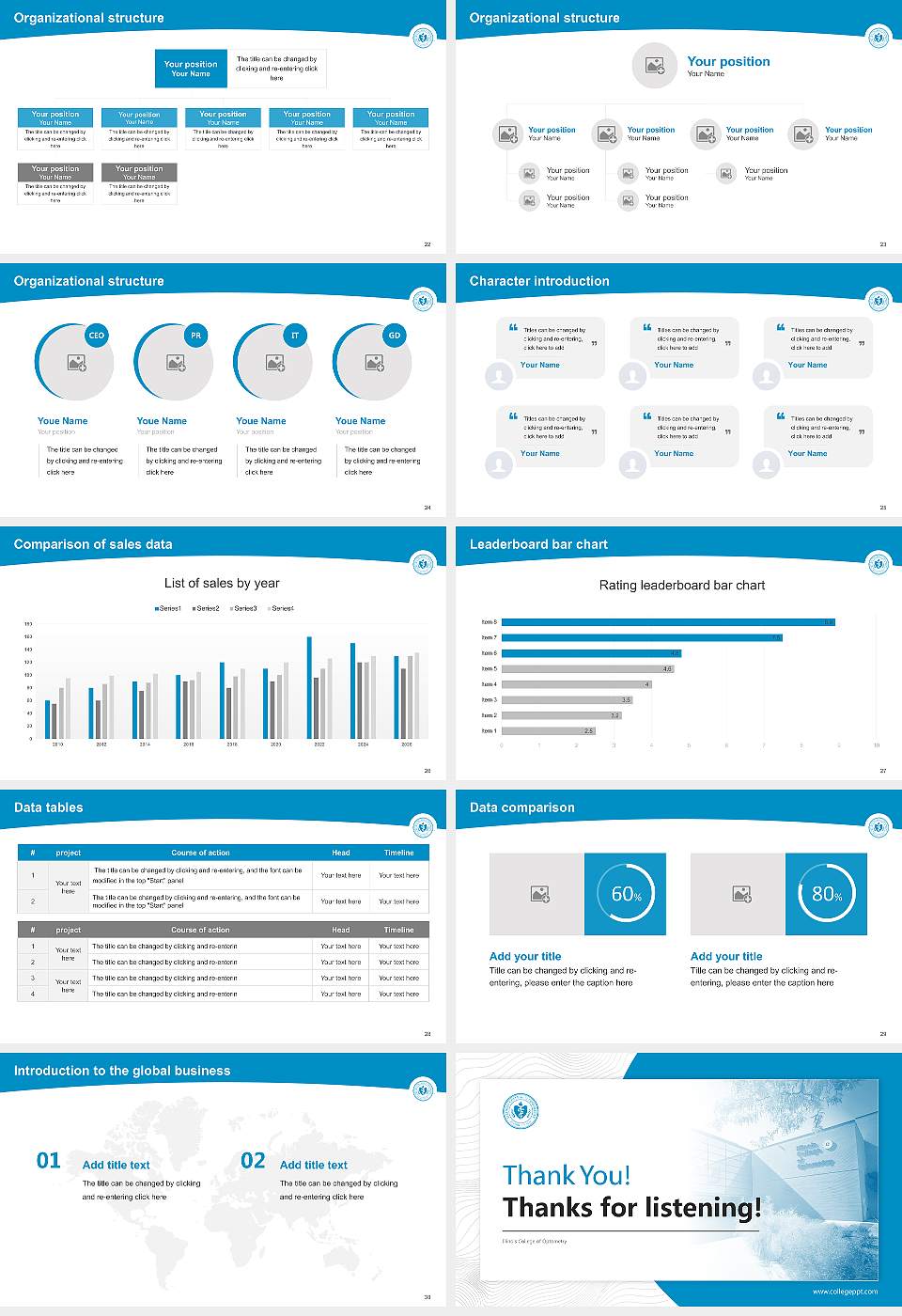Illinois College of Optometry Academic Presentation/Research Findings Report PPT Template16:9 ratio PPT effect preview image4
