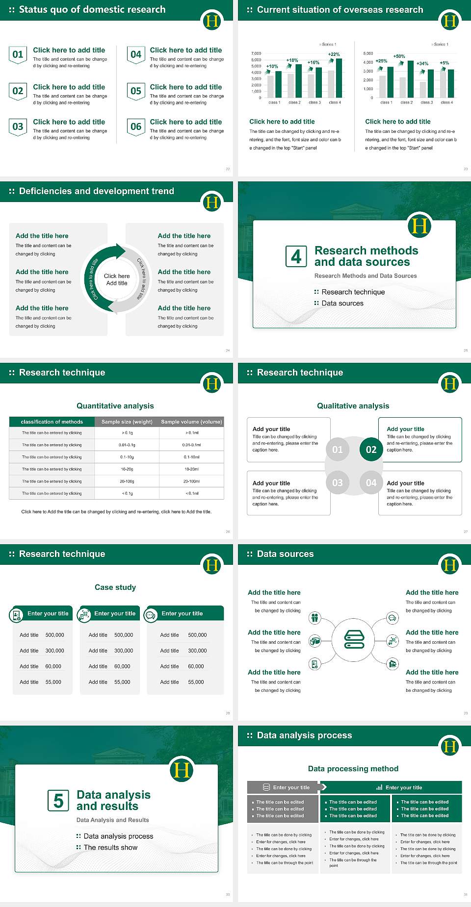 Hollins University Graduation Thesis Defense PPT Template4:3 ratio PPT effect preview image4