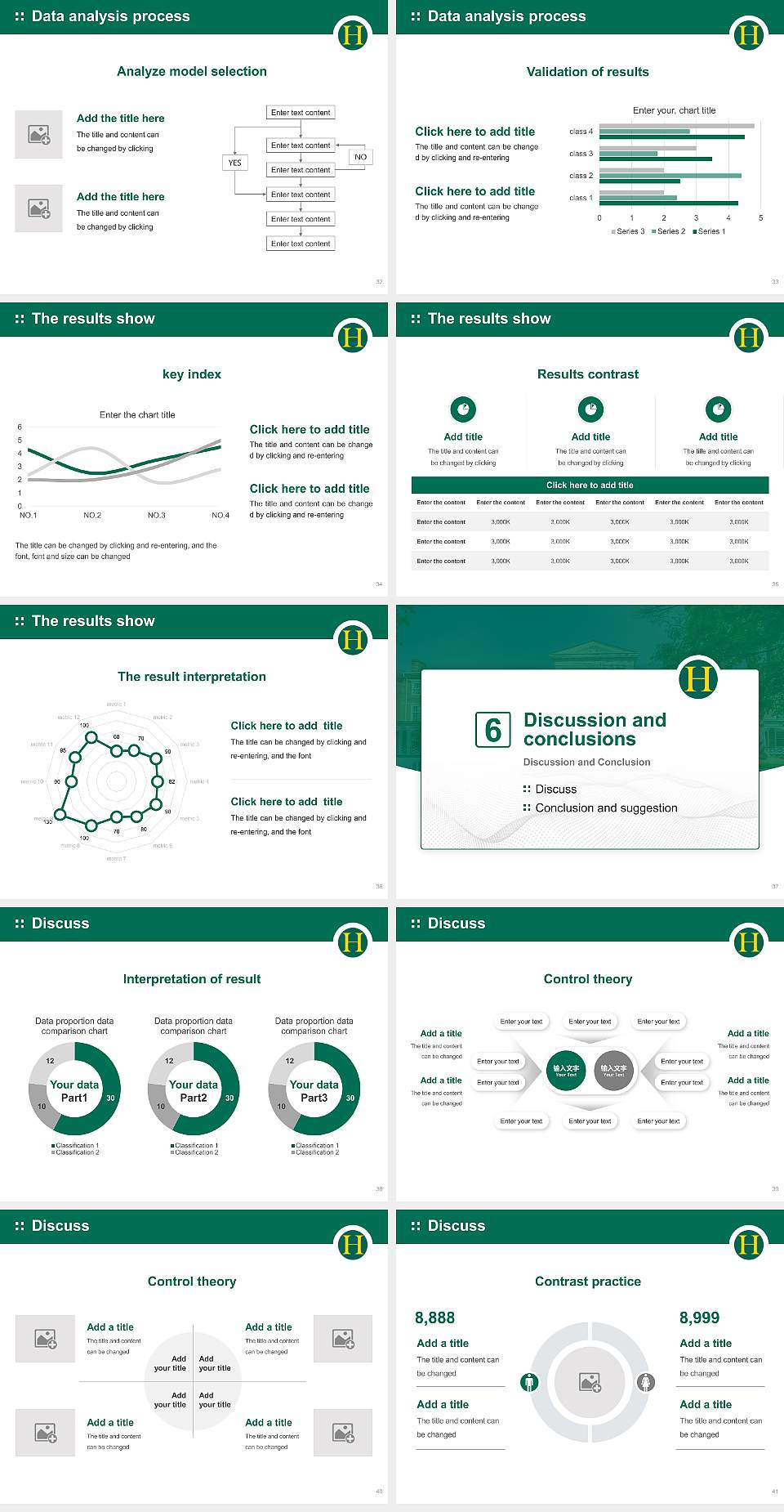 Hollins University Graduation Thesis Defense PPT Template4:3 ratio PPT effect preview image5