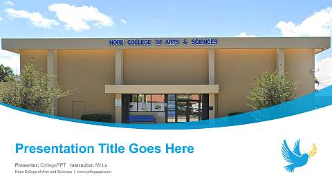 Hope College of Arts and Sciences Course/Courseware Creation PPT Template