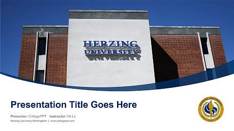 Herzing University-Birmingham Course/Courseware Creation PPT Template