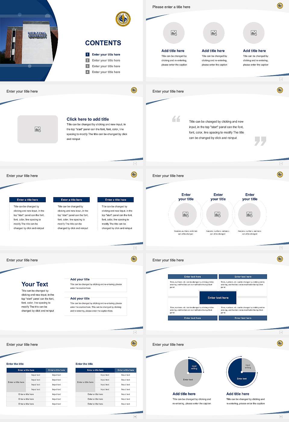 Herzing University-Birmingham Course/Courseware Creation PPT Template16:9 ratio PPT effect preview image2