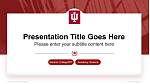 Indiana University-Bloomington Pertahanan Biasiswa Templat PPT