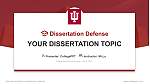 Indiana University-Northwest Disputation Powerpoint Vorlage