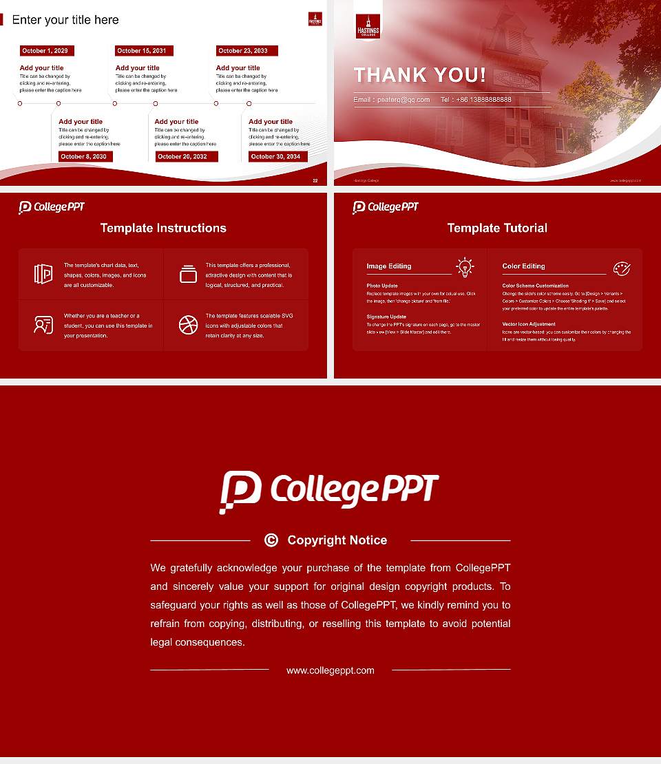 Hastings College Lecture Sharing and Networking Event PPT Template16:9 ratio PPT effect preview image4