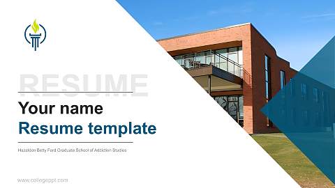 Hazelden Betty Ford Graduate School of Addiction Studies Resume PPT Template